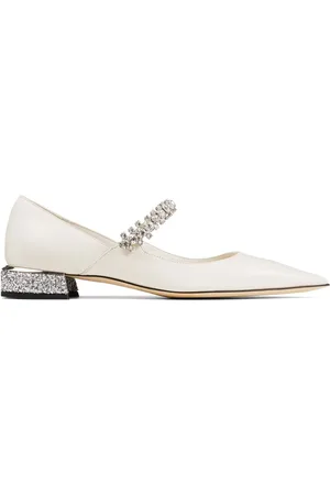 Jimmy Choo Bing Ballerinas mit Kristallriemen
