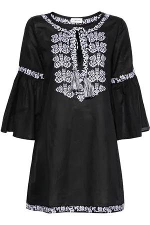 P.A.R.O.S.H. Ciclone Minikleid mit blumiger Stickerei