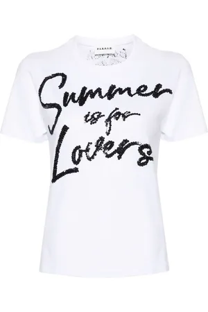 P.A.R.O.S.H. T-Shirt mit Pailletten-Logo