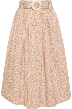 Twin-Set Midirock mit Animal-Print