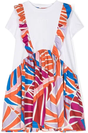 PUCCI Junior Kleid mit geometrischem Print