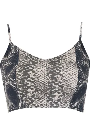 AMIR SLAMA Cropped-Top mit Print