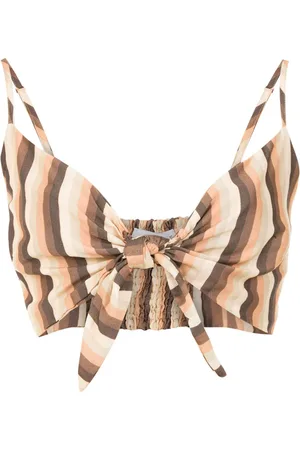 AMIR SLAMA Gestreiftes Cropped-Top