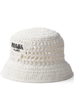 Prada Fischerhut mit Logo-Stickerei
