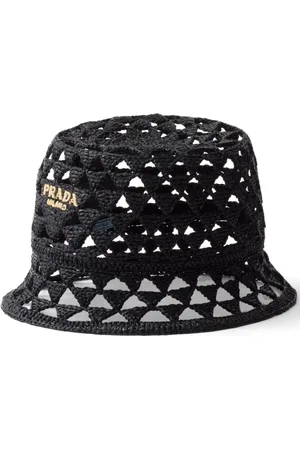 Prada Fischerhut mit Logo-Stickerei