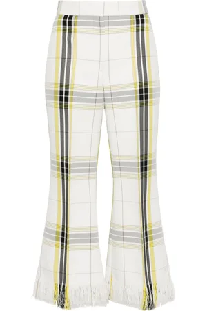 Msgm Cropped-Schlaghose mit Karomuster