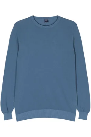 FEDELI Pullover mit rundem Ausschnitt