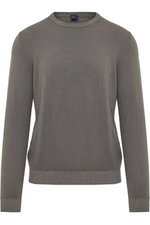 FEDELI Pullover mit rundem Ausschnitt