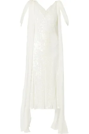 Erdem Paillettenkleid mit drapiertem Detail