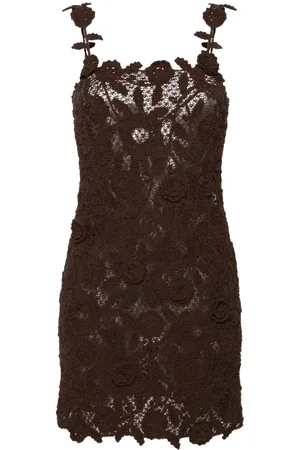 BLUMARINE Minikleid mit gehäkelten Blumen