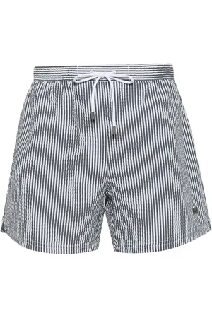 HUGO BOSS Gestreifte Velvetfish Badeshorts