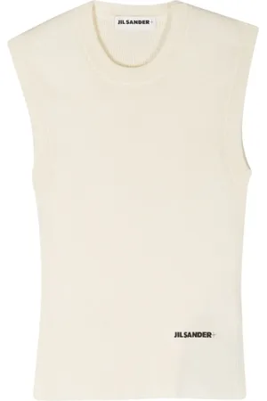 Jil Sander Geripptes Cropped-Oberteil