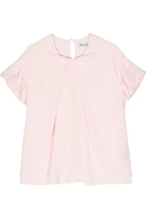 DICE KAYEK Seidenbluse mit Rüschenärmeln