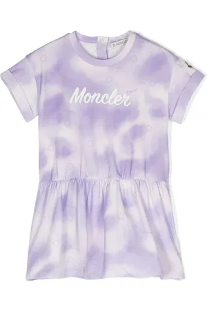 Moncler Batikkleid mit Logo-Print