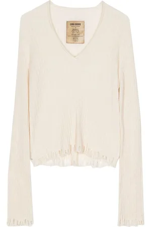 UMA WANG Pullover in Distressed-Optik