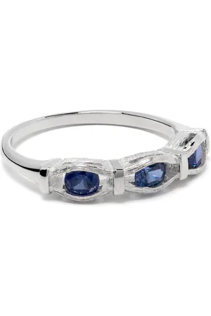 Bleue Burnham Sacred Oak Ring mit blauem Saphir