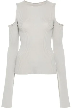 Rick Owens Gerippter Pullover mit Cut-Outs