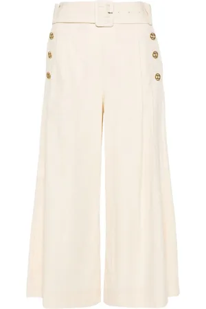 Twin-Set Cropped-Hose mit weitem Bein