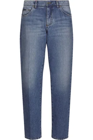 Dolce & Gabbana Halbhohe Straight-Leg-Jeans