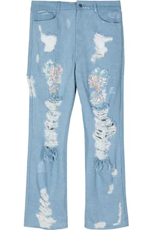 Collina Strada Distressed-Jeans mit Pailletten