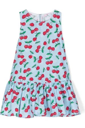 Chiara Ferragni Gerüschtes Kleid mit Kirschen-Print