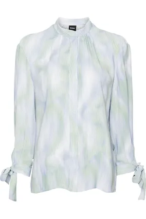 HUGO BOSS Bluse mit abstrakten Streifen