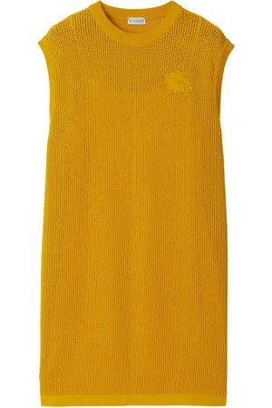 Burberry Mesh-Kleid mit EKD-Stickerei