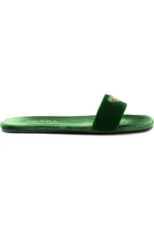Prada Slipper mit Triangel-Logo