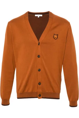 Maison Kitsuné Cardigan mit Logo-Patch
