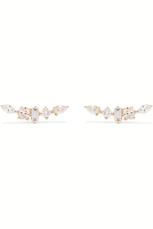 Dana Rebecca Designs 14kt Alexa Jordyn Gelbgoldohrringe mit Diamanten