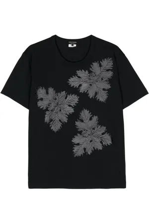 Comme des Garçons T-Shirt mit Blattapplikation