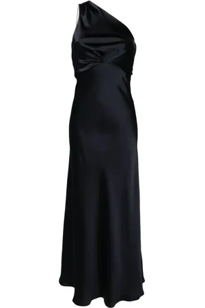 BLANCA Asymmetrisches Abendkleid aus Satin