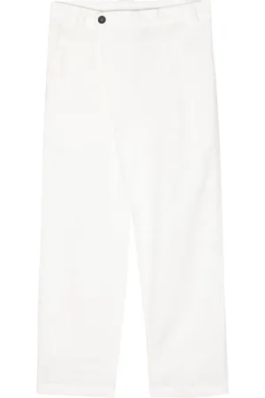 ISABEL BENENATO Straight-Leg-Hose aus Leinen