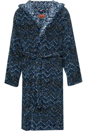 Missoni Gemusterter Bademantel mit Kapuze
