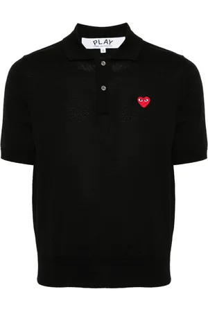 Comme des Garçons Poloshirt mit Herz-Patch