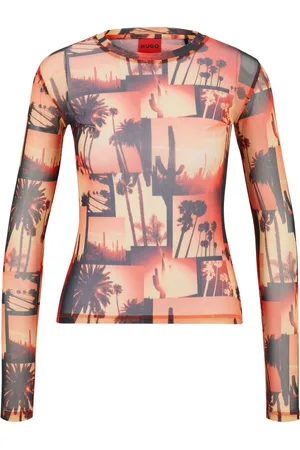 HUGO BOSS Oberteil mit grafischem Print