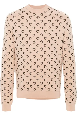 Marine Serre Pullover mit Sichelmond