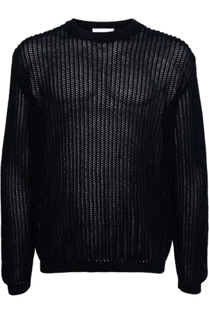LARDINI Pullover mit Lochstrickmuster