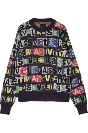 Rassvet Typo Pullover mit Rundhalsausschnitt