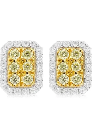 HYT Jewelry Gelbgoldohrringe mit Diamanten