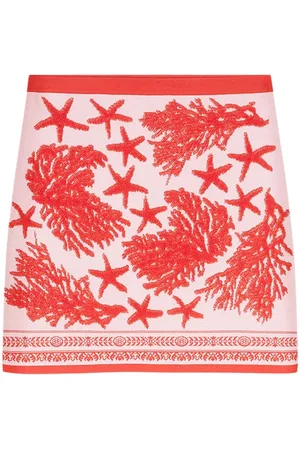 VERSACE Gestrickter Barocco Sea Minirock