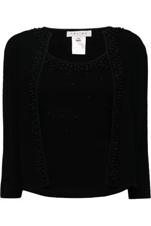 Céline Cardigan aus Kaschmir mit Strass