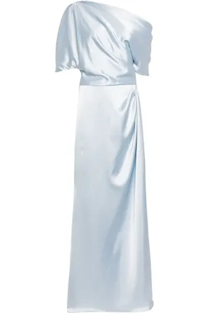Amsale Schulterfreies Abendkleid aus Satin