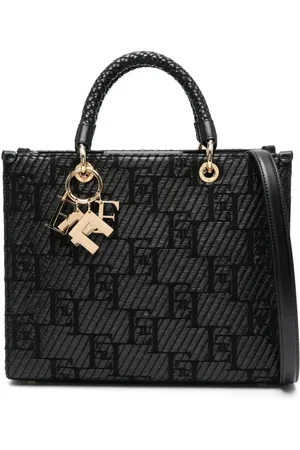 Elisabetta Franchi Shopper aus Monogramm-Jacquard