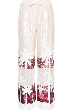 P.A.R.O.S.H. Paillettenhose mit geradem Bein