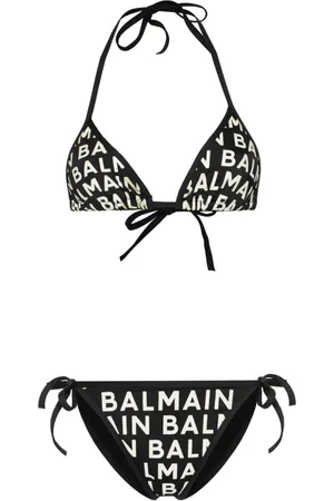 Balmain Bikini mit Logo-Print