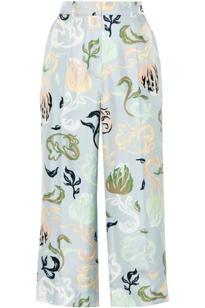 Lanvin Cropped-Hose mit grafischem Print