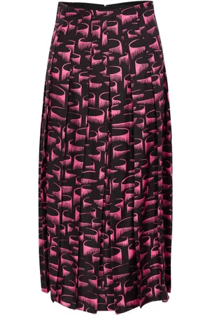 Ace The Leslie Midirock mit abstraktem Print
