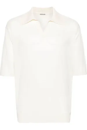 Auralee Meliertes Poloshirt