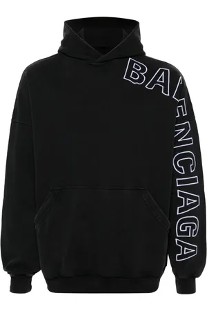 Balenciaga Hoodie mit Logo-Stickerei